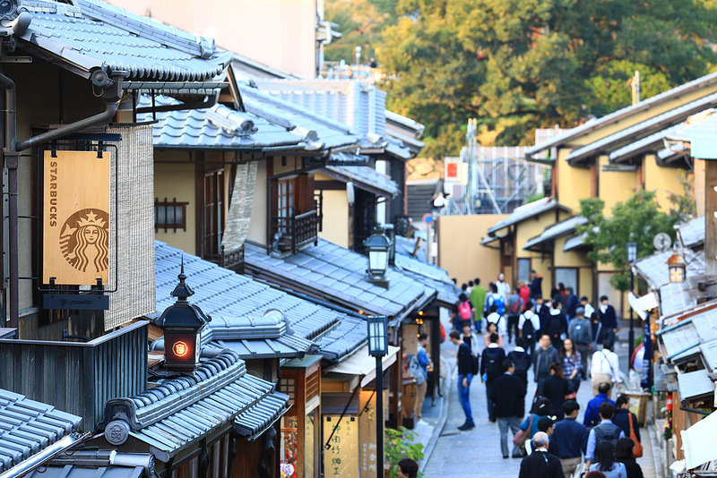 京都旅遊 清水寺 星巴克京都二寧坂茶屋店 最完美的京都和風漫遊 右上世界食旅
