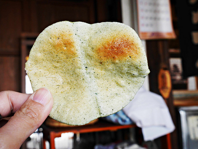 福島 喜多方旅遊美食-烤仙貝體驗：山中煎餅本舖 @右上世界食旅