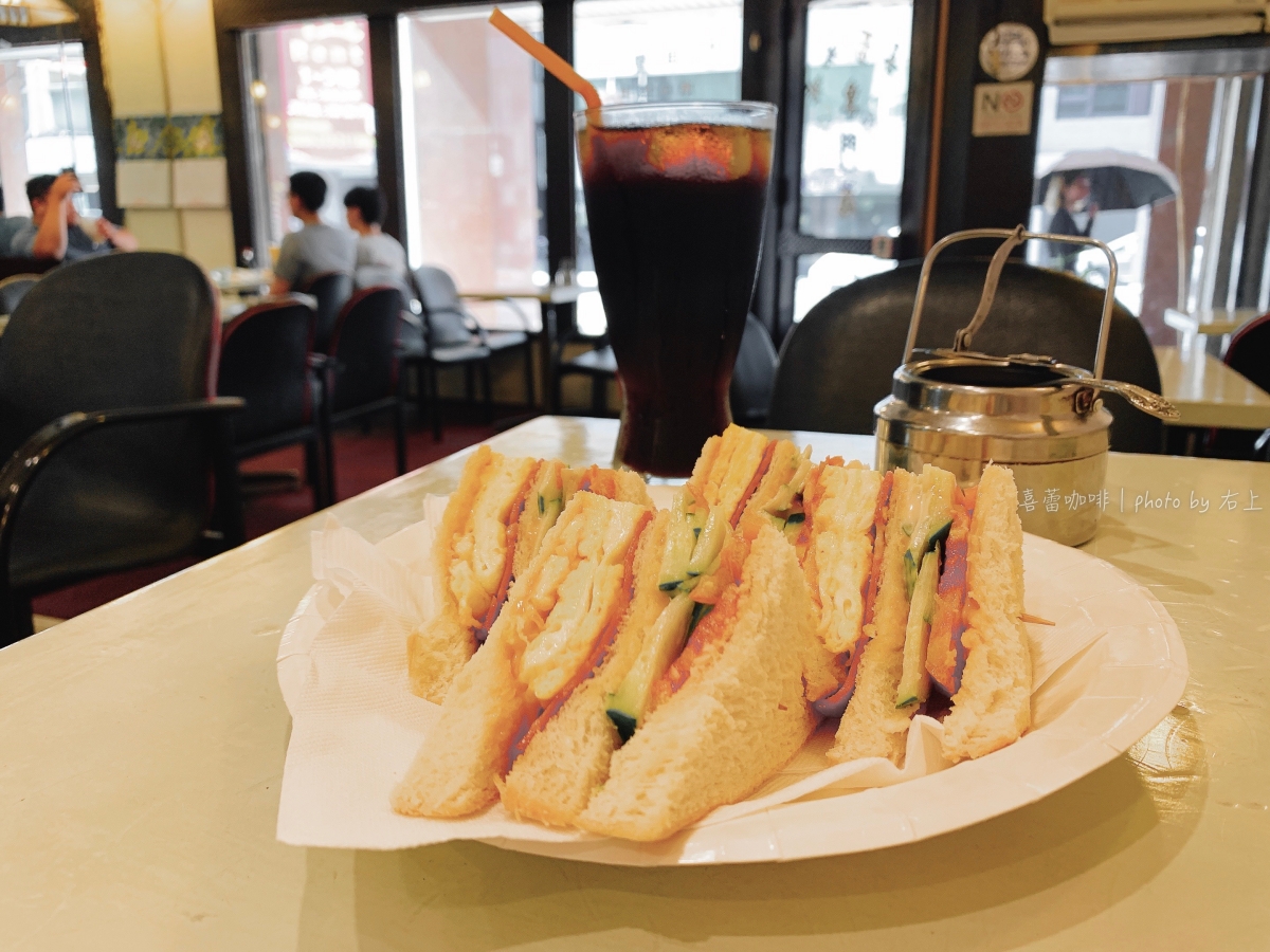 中山站美食-瞬間飛日本吃早餐！老派優雅日式咖啡廳：喜蕾咖啡專門店 @右上世界食旅